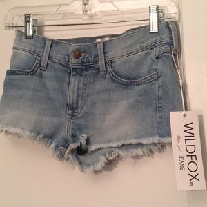 NWT Wildfox Lara denim cutoff shorts